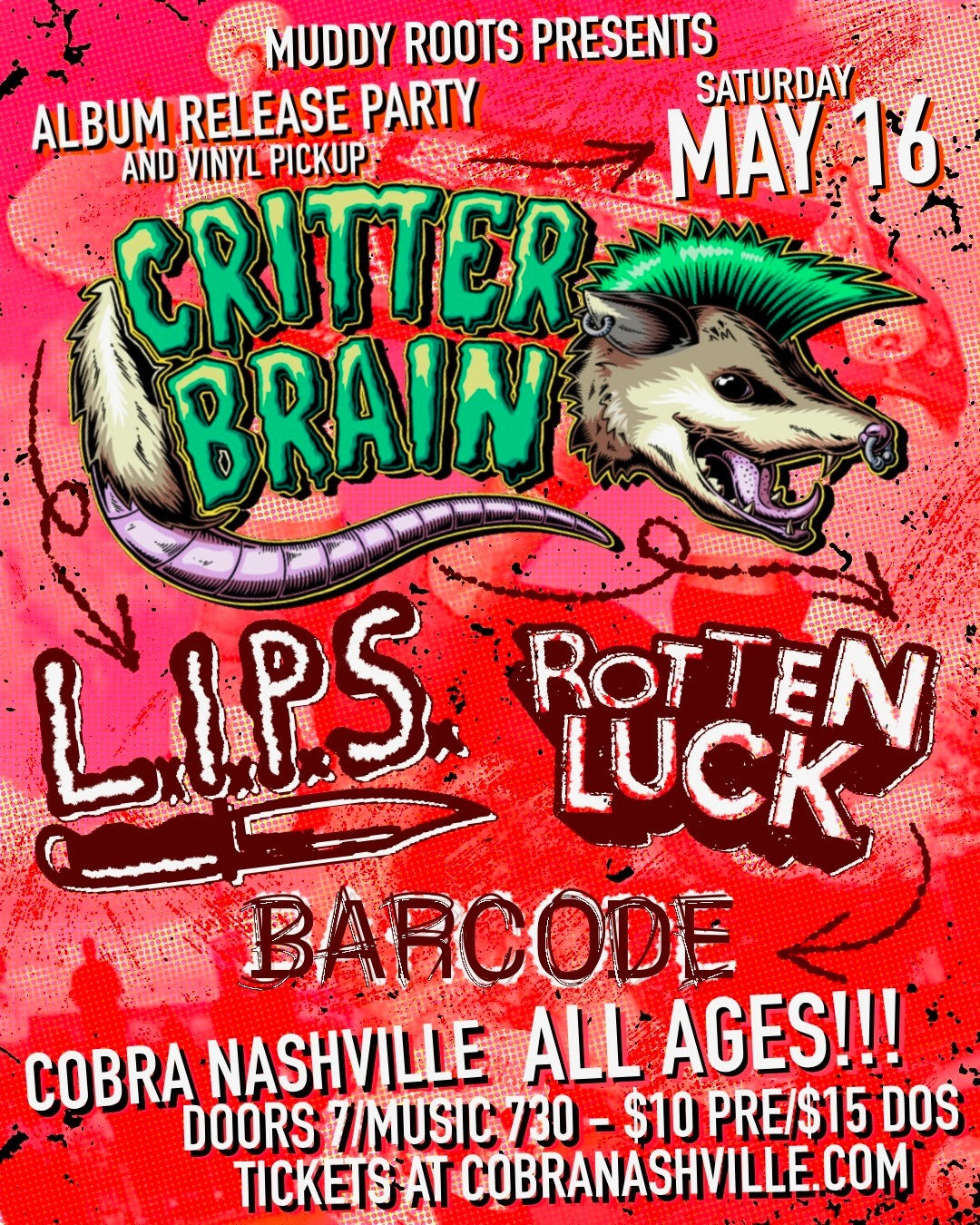 Critter Brain Album Release Show TONIGHT!